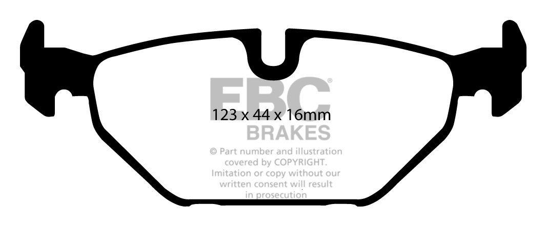 EBC Brakes SAAB 9-mei 3.0 Turbo 99-2001 Remblokken achterzijde r