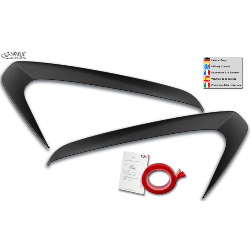 Head light spoilers  Skoda Citigo 2011- (ABS)