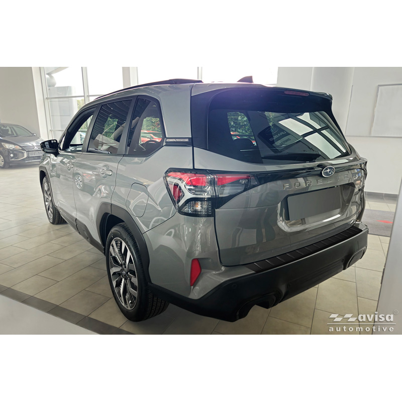 Avisa Matt Black Stainless Steel Rear bumper protector  Subaru Forester (SL) 2025- 'Ribs'