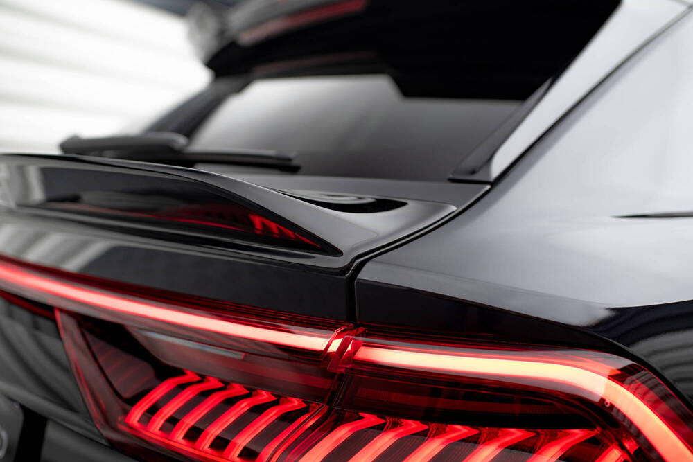 Spoiler passend voor Audi Q8 S-Line / SQ8 / RSQ8 Maxton Glans Zwart