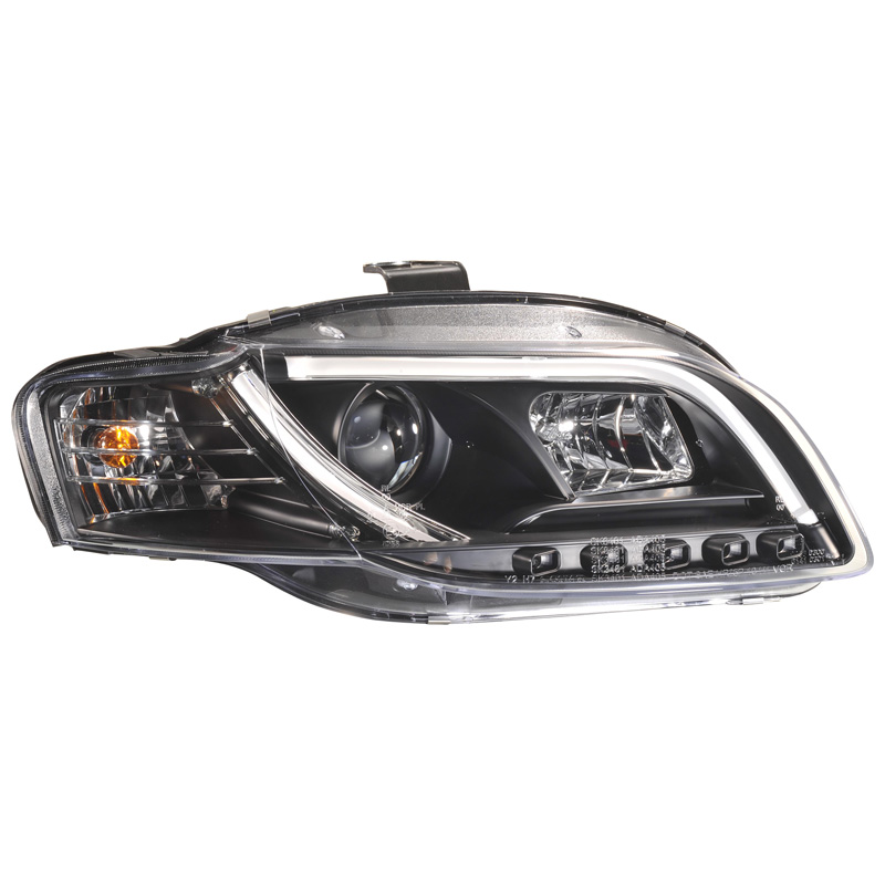 Set Headlights incl. DRL 'Light-Bar'  Audi A4 B7 2005-2008 - Black