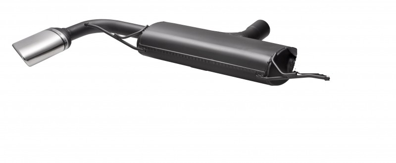muffler Audi TT 8J 2007-2012 RVS eindstuk 120x80mm rond