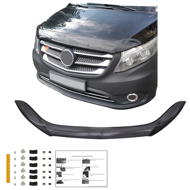 Bonnet Protector  Mercedes Vito W447 2014- - Gloss black