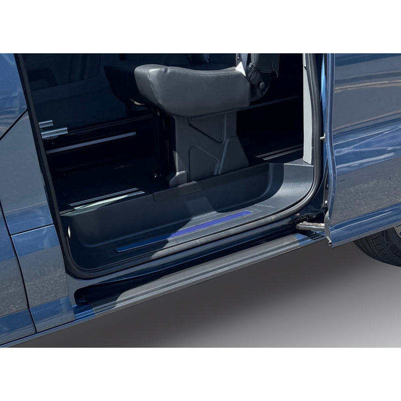RGM Sill protectors  Volkswagen Transporter T7 2024- & Ford Transit Custom / Tourneo Custom (V710) 2023- - Left Sliding Door - Carbon Look