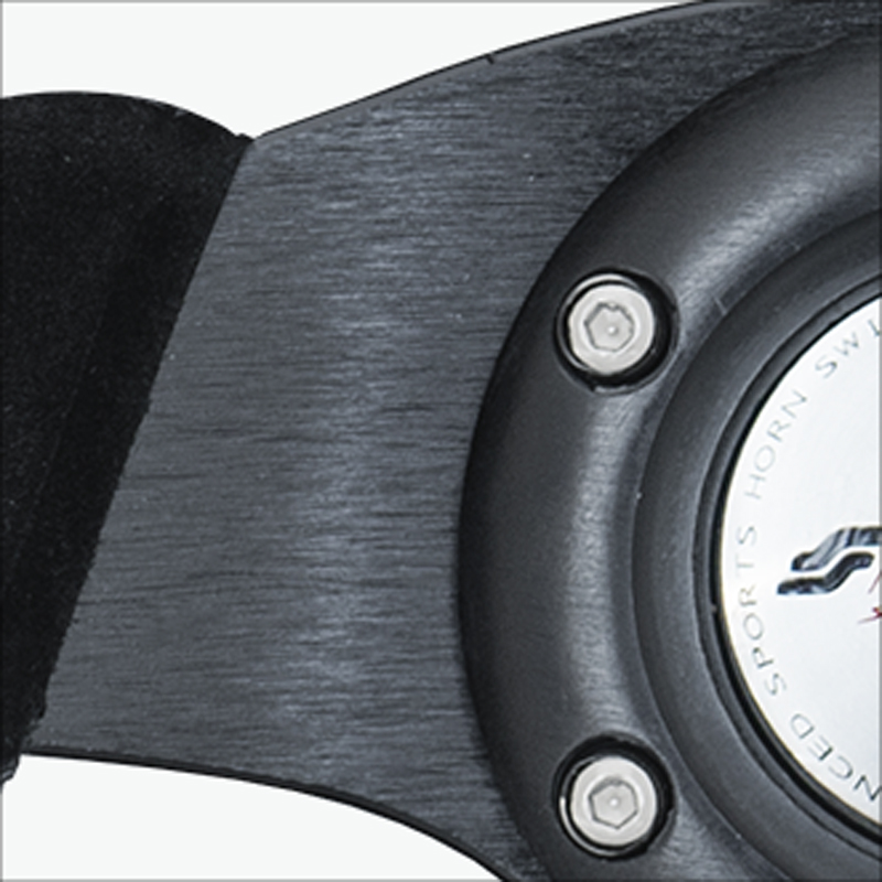 Simoni Racing Universal Steering Wheel X2 Shammy Leather - Black Suede - Diameter 330mm