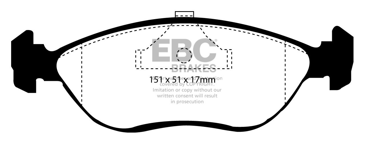 EBC Brakes VOLVO 460 1.8 (ABS) 91-98 Remblokken voorzijde