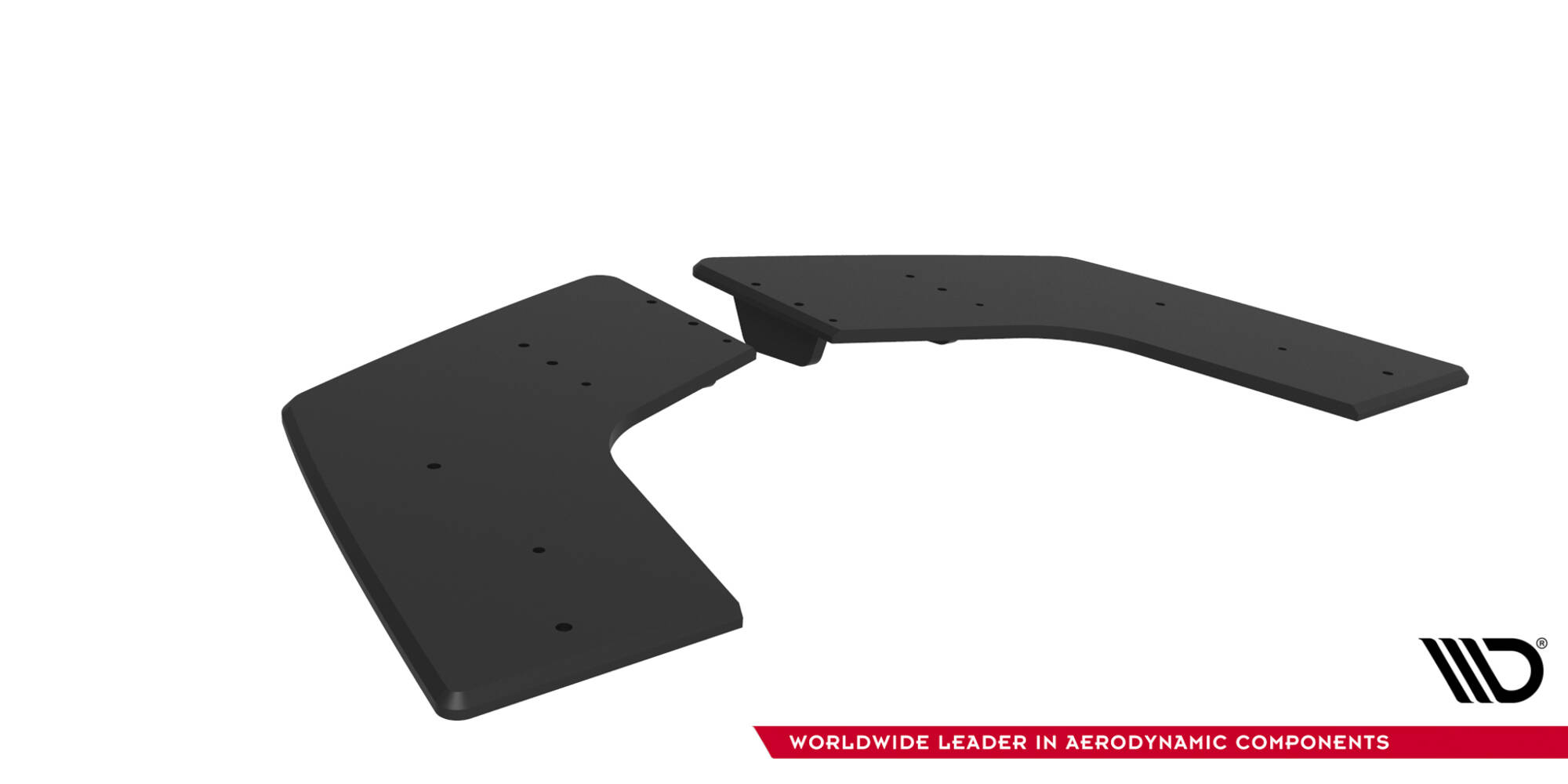 Street Pro Achterzij Spoilers Mitsubishi Lancer EVO X Maxton Glanzend zwart