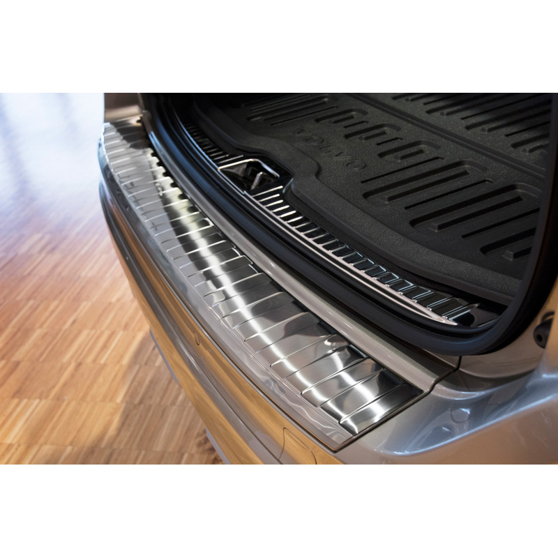 Stainless Steel Rear bumper protector  Volvo XC60 2013-2016 'Ribs'