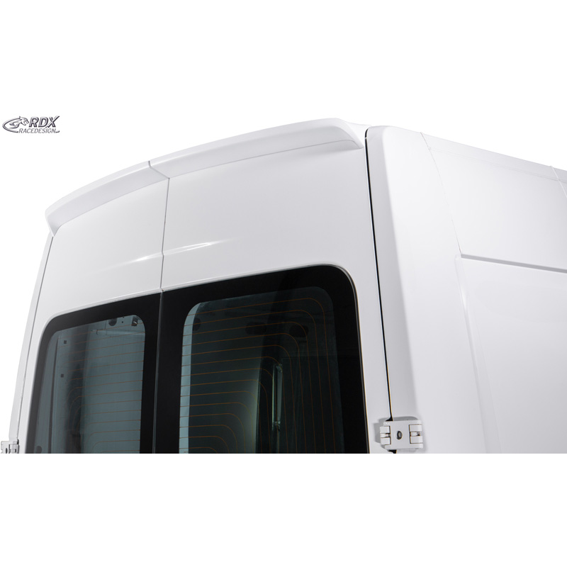 RDX Racedesign Roof spoiler  Renault Master 2010-2024 / Opel Movano 2010-2021 / Nissan NV400 2010-2021 / Nissan Interstar 2021-2024 (H2) (with 2 barn doors) (PU)