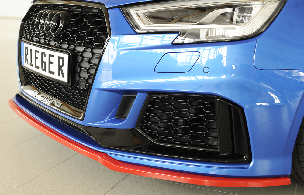 Voorspoiler passend voor Audi RS3 8V Rieger