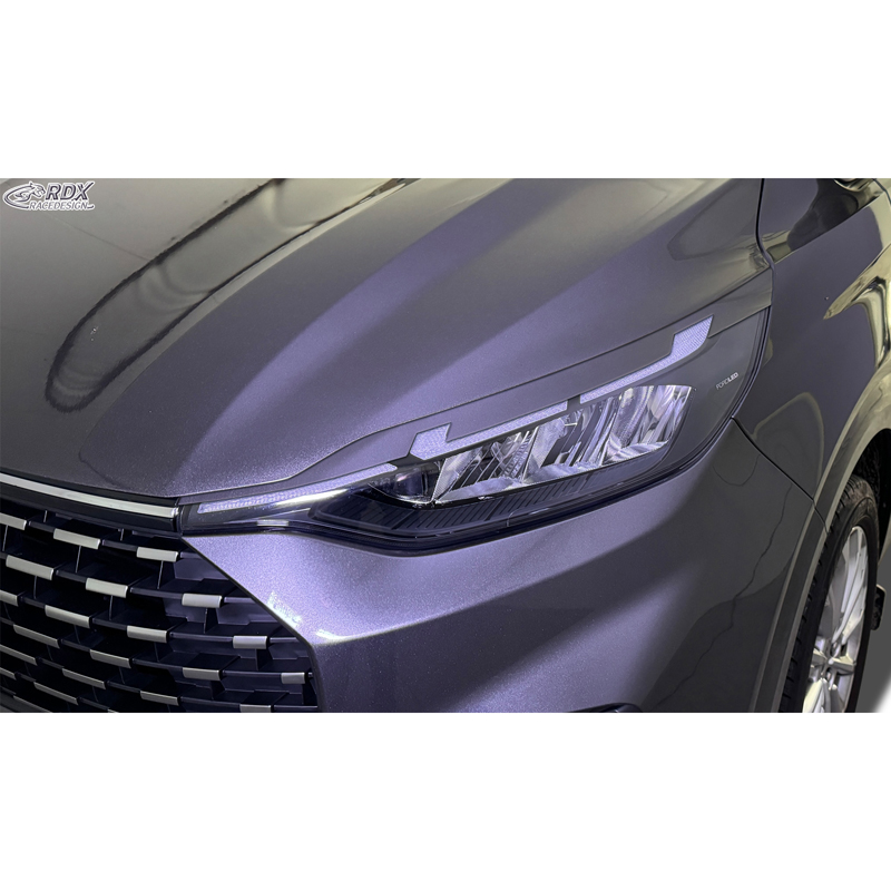 RDX Head light spoilers  Ford Transit Custom & Tourneo Custom (V710) 2023- (with LED & Matrix-LED) (ABS)