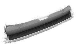Roof spoiler  Volkswagen Transporter T6 2015-2020 / T6.1 2020- (with hatch) (ABS Glossy Black)
