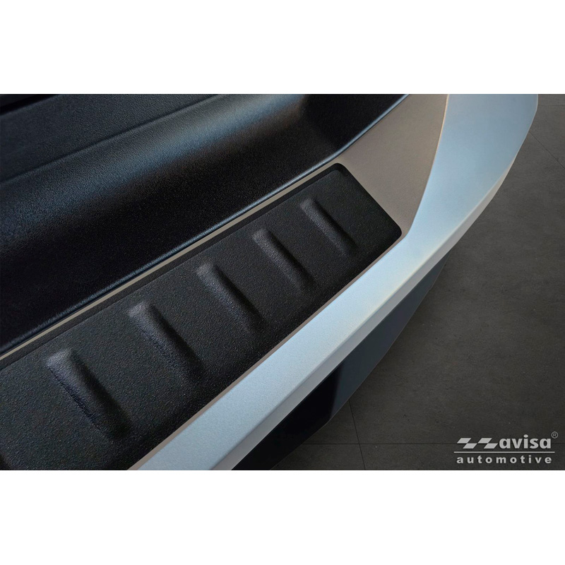 Avisa Matt Black Stainless Steel Rear bumper protector  Peugeot 5008 III 2024- 'Ribs'