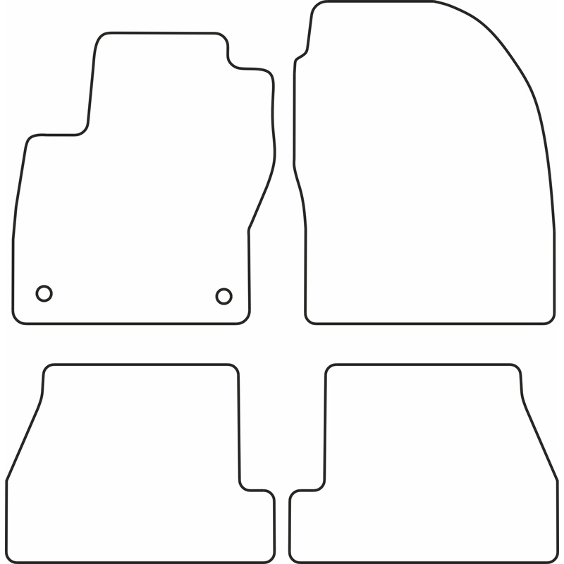 Set car mats  Ford Focus 2011-2015