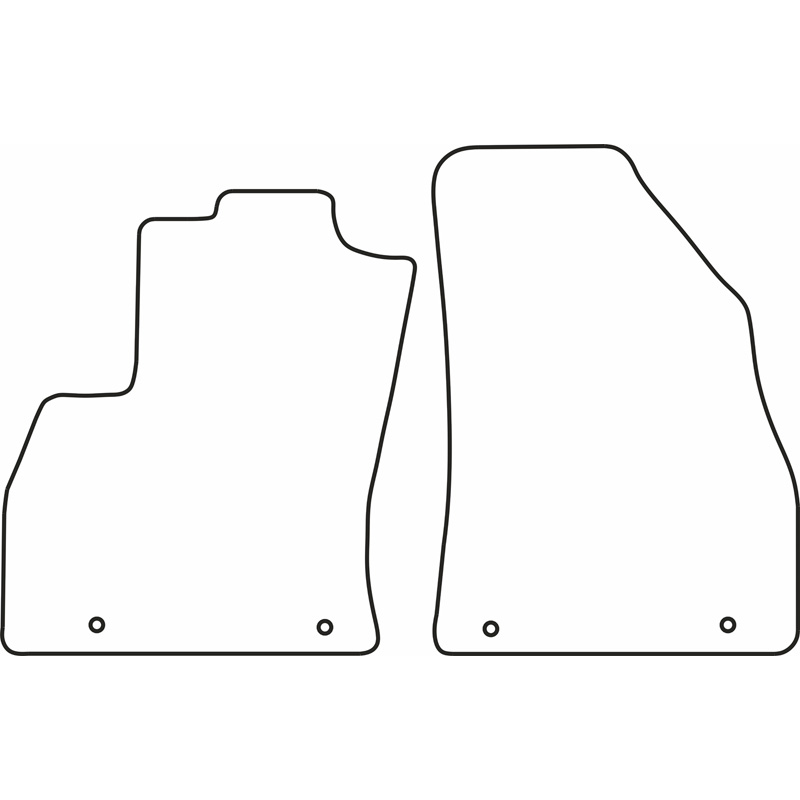 Set car mats  Citroen Nemo 2008- (only front)