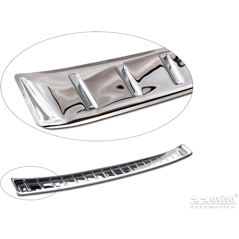 Avisa Stainless Steel Rear Bumper Protector  Toyota RAV4 VI (XA6) 2026- - High Gloss Silver