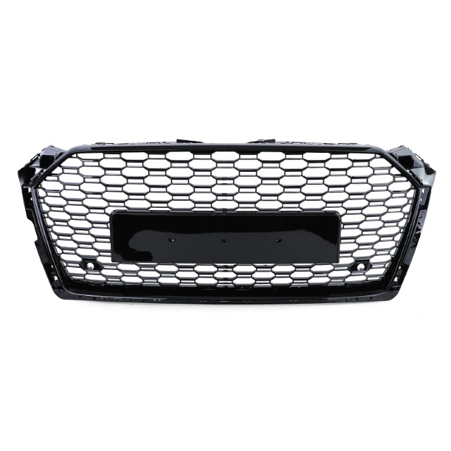 Grill passend voor Audi A5 F5 16-19 RS5 Look Glans Zwart