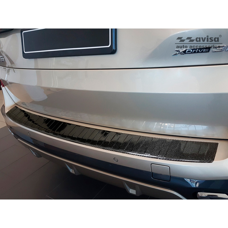 Real 3D Carbon Rear bumper protector  BMW X5 (G05) M-Package 2018- excl. M-Competition 'Ribs'