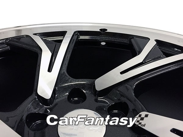RADI8 C5 8.5x19 5x112 45 Gloss black machine face 66,6 Velgen