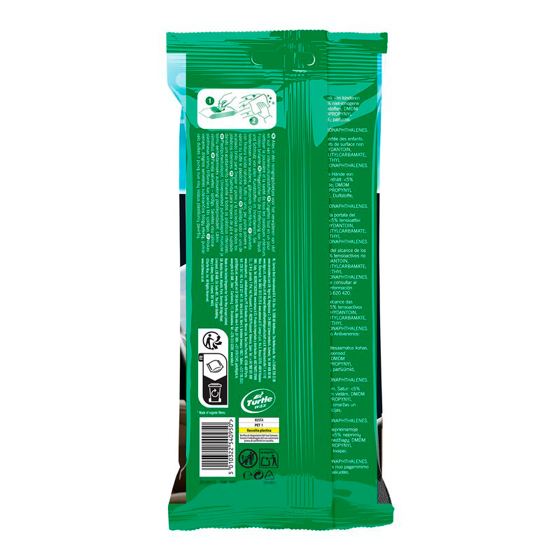 Turtle Wax 54095 Fresh Shine Gloss Interior Cleaning Wipes 24 Pack