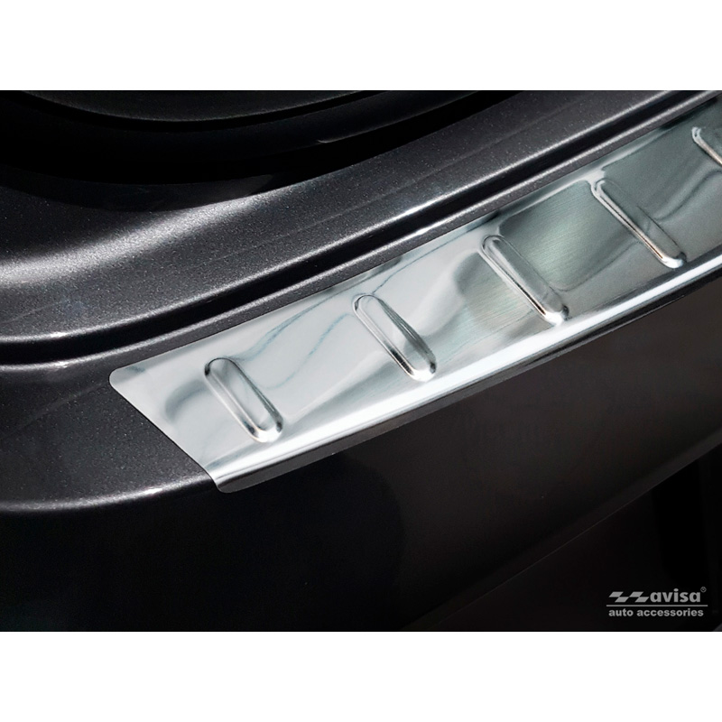 Stainless Steel Rear bumper protector  Mercedes CLA II (X118) Shooting Brake 2019- 'Ribs'