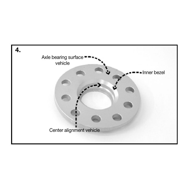 H&R Wheel Spacers 5mm 4x100 - Hub 52,1mm - Bolt size M12x1,25 -  Volvo