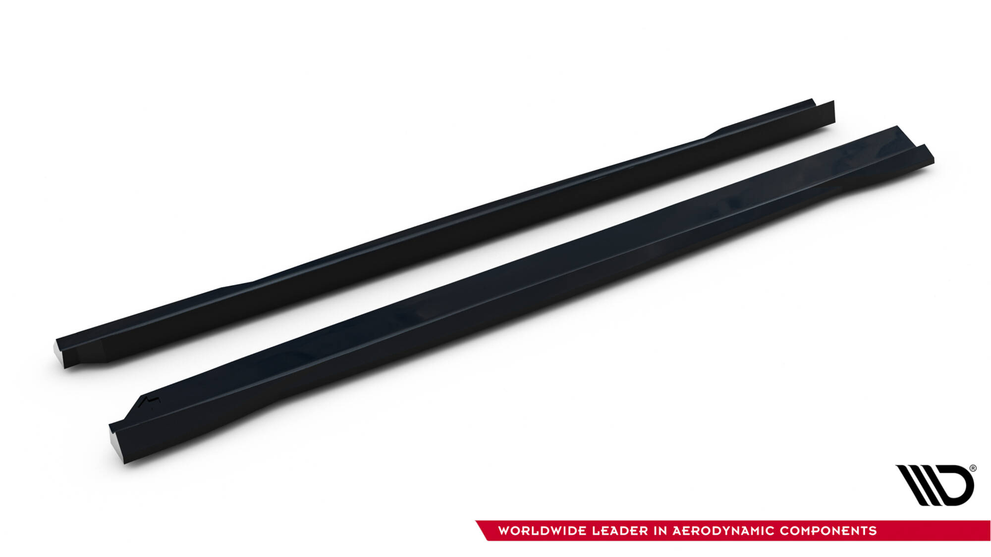 Zijskirts passend voor Mercedes-AMG GLC 43 X254 Maxton Glanzend zwart