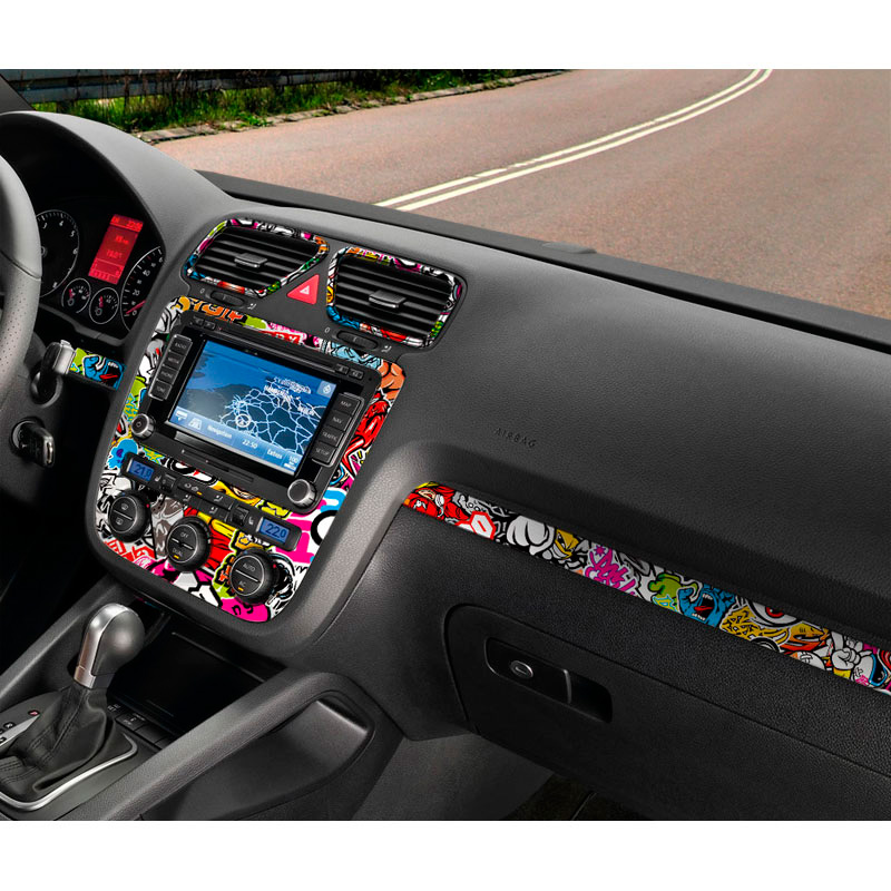 Stickerbomb Foil - Graffiti design 2 - Roll 60x200cm - self-adhesive
