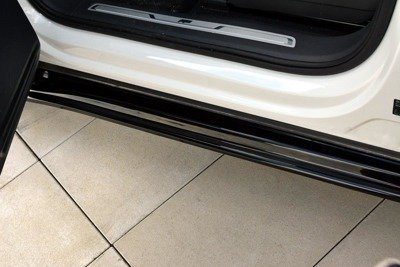 Zijskirts passend voor VW Tiguan 2 R-Line Glans Zwart
