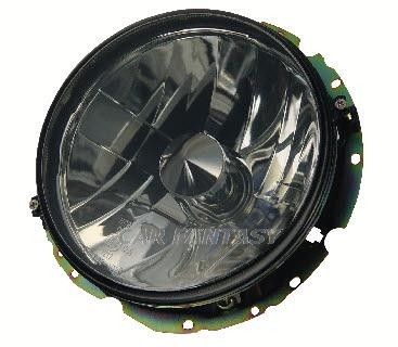 Headlights VW Golf I Clear Black