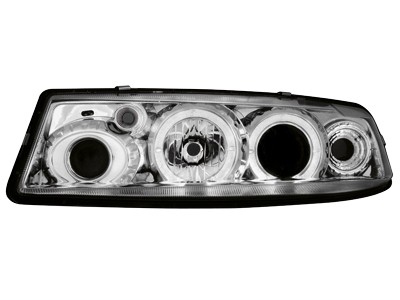 Headlights Opel Calibra Angel Eyes Chrome