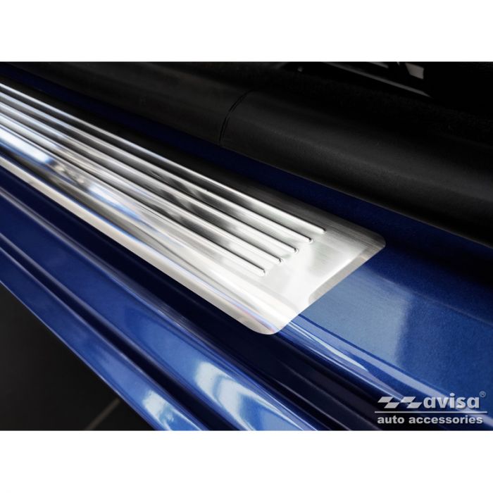 Inox door sill protectors  Dacia Sandero III 2020- incl. Stepway 'Lines' - 4-pieces