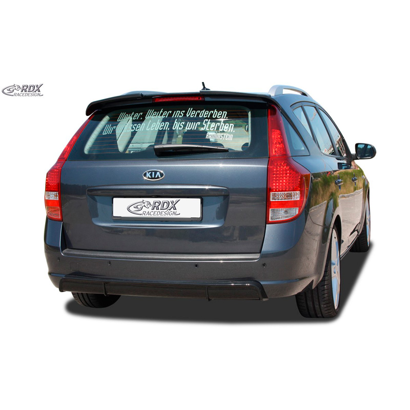 Rear bumper skirt 'Diffuser'  Kia Cee'd ED SW 2007-2012 (ABS glossy black)