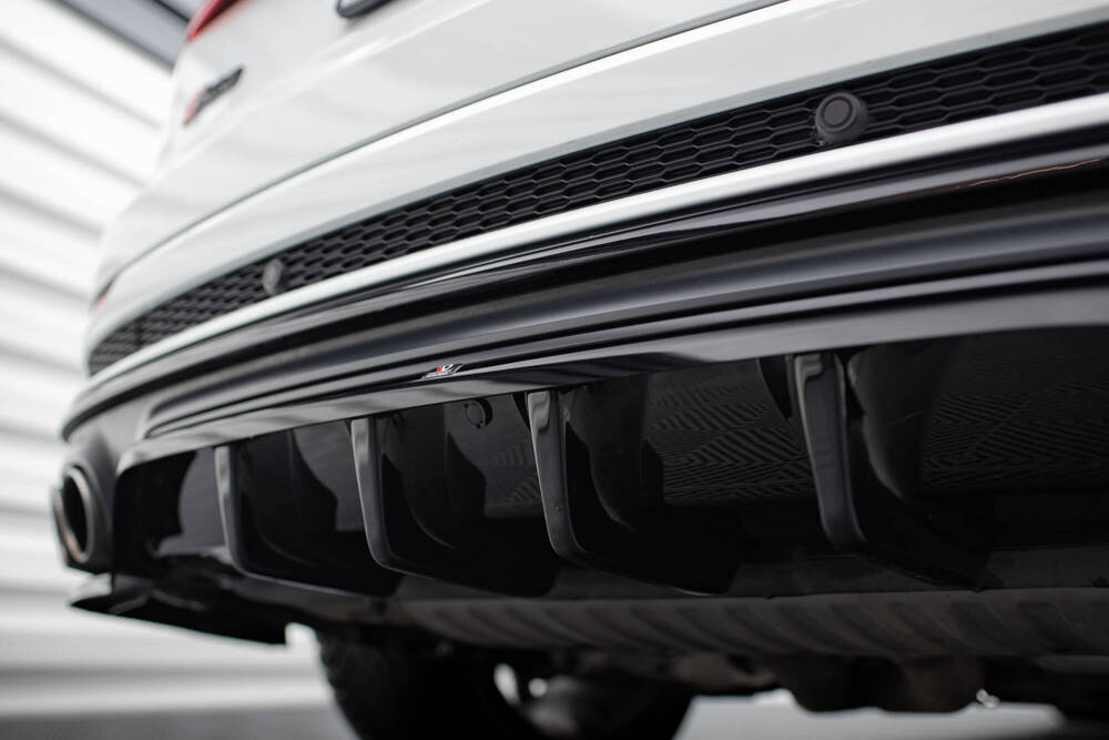 Diffuser passend voor Audi SQ8 MK1 Glans Zwart Maxton Design