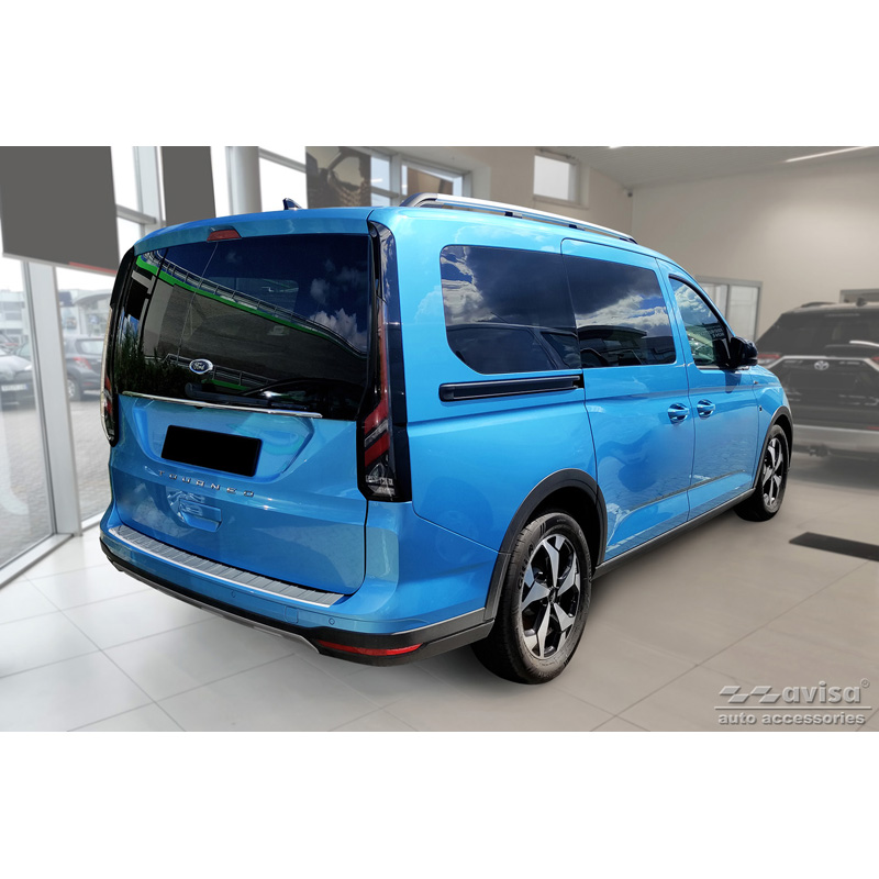 Stainless Steel Rear Bumper Protector  Ford Tourneo Connect III 2022- 'Ribs'