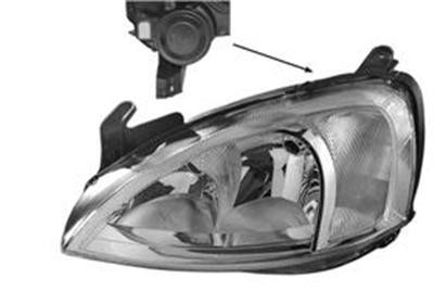 koplamp, Valeo, H7+H7, elektr verstelb, links,-09/2002 Opel Cors