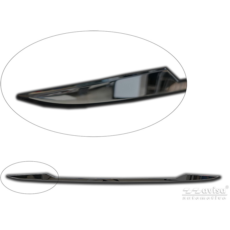 Avisa Black Chrome Stainless Steel Tailgate Trim  Ford Focus IV HB 2018-2021 & Facelift 2021-