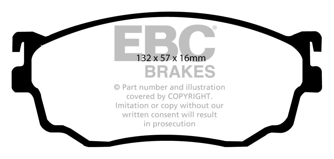 EBC Brakes MAZDA Capella 2.0 98-2002 Remblokken voorzijde
