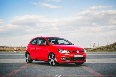 Zijskirts passend voor VW Polo MK5 GTI 6R Glans Zwart