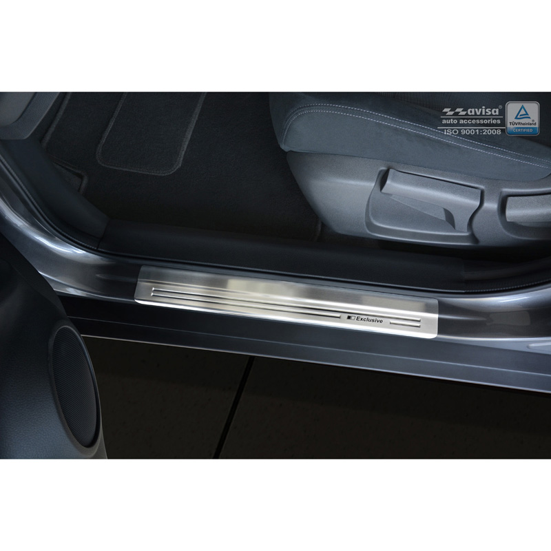 Inox door sill protectors  Nissan X-Trail III 2014-2017 & FL 2017-2021 - 'Exclusive' - 4-pieces