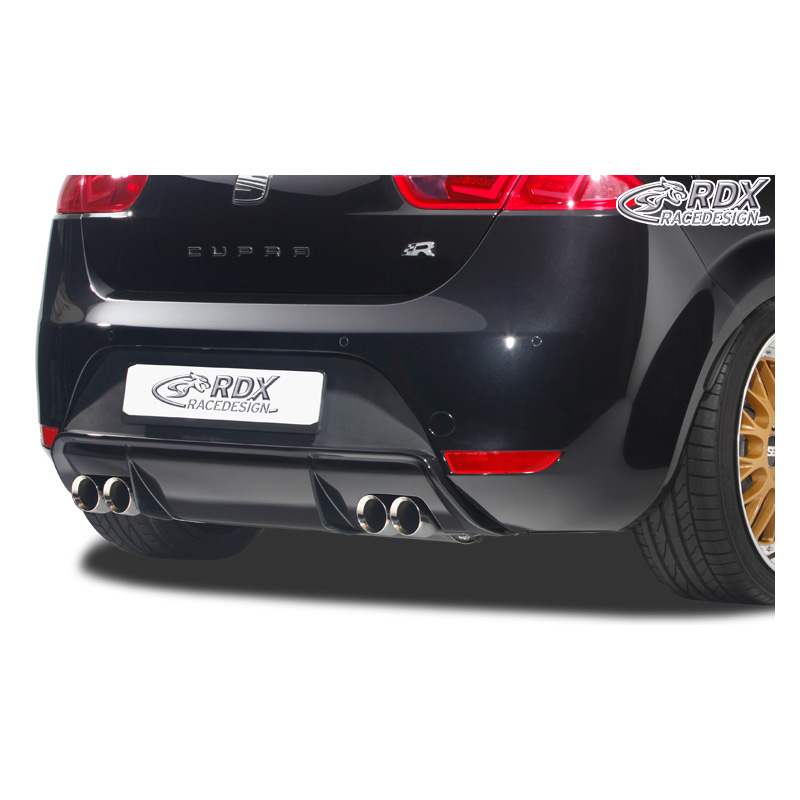 Rear bumper skirt 'Diffuser'  Seat Leon 1P FR/Cupra (exhaust left/right) (PUR)