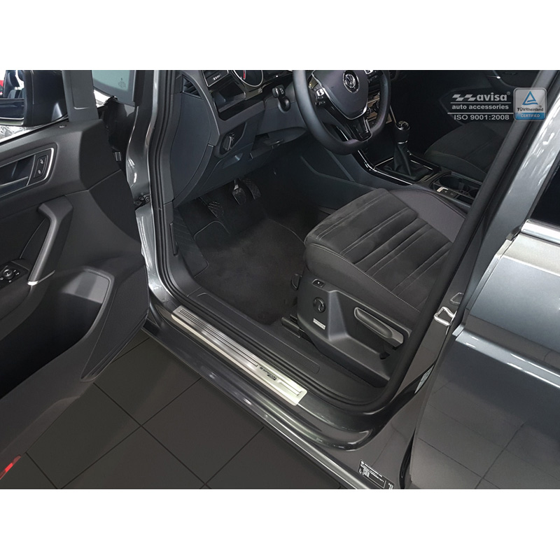 Inox door sill protectors  Volkswagen Touran III 2015- - 'Special Edition' - 4-pieces