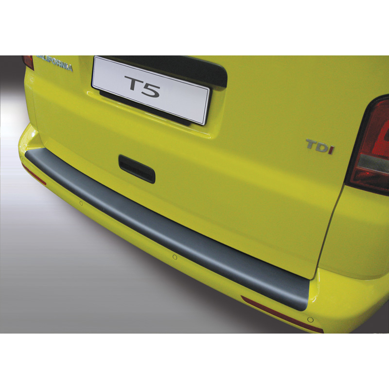 ABS Rear bumper protector  Volkswagen T5 Caravelle 2012-2015 (for painted bumpers) Black