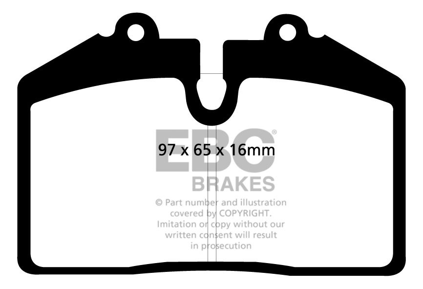 EBC Brakes MG XPOWER SV 4.6 2003-2005 Remblokken achterzijde