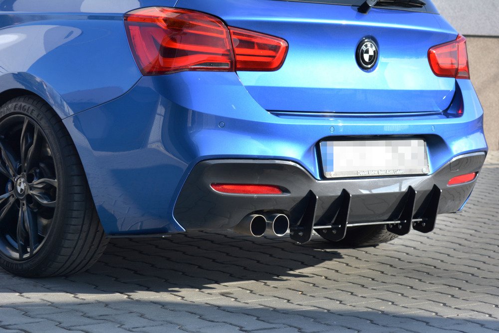 Achterbumper Diffuser passend voor BMW 1-Serie F20/F21 Facelift M-Power V1