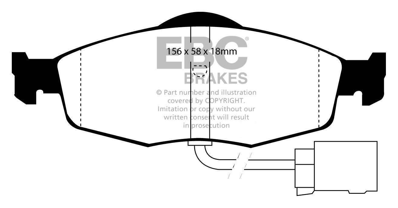 EBC Brakes FORD Mondeo (Sedan & Hatch) 1.6 94-2000 Remblokken vo