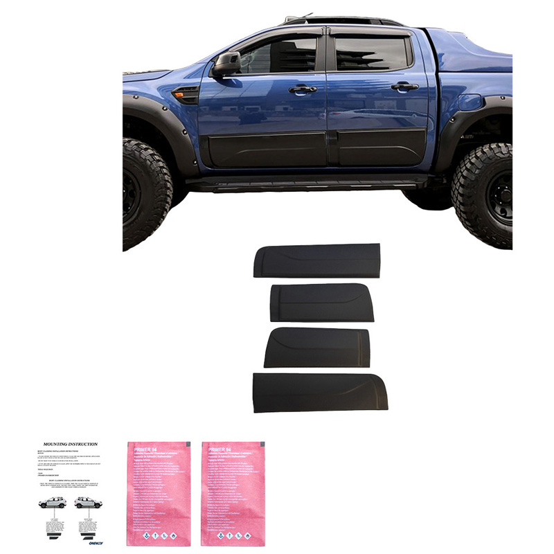 Body Cladding  Ford Ranger T6/T7/T8 2012-2022 - Matt black