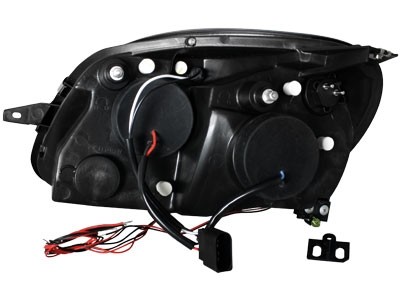 Headlights Mercedes SLK 95-.. Angel Eyes Black