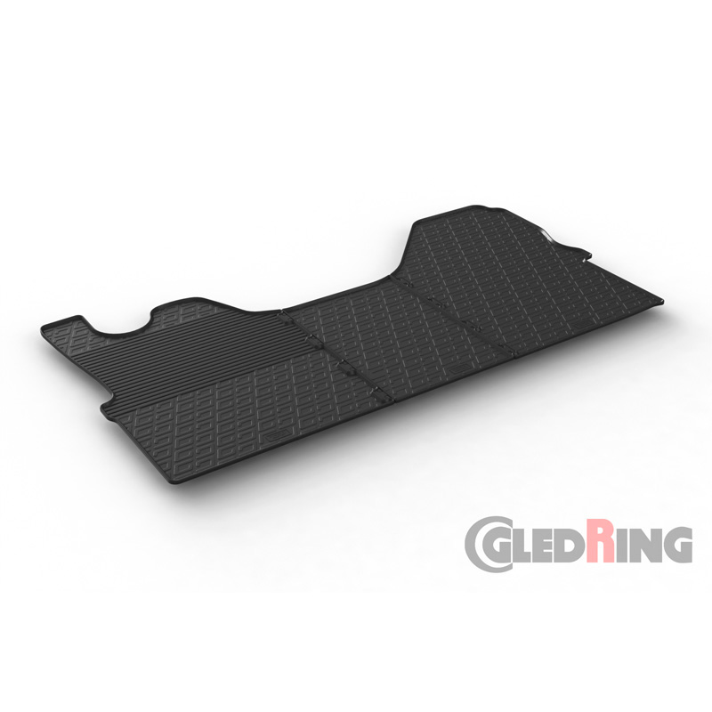 Rubber car mats set  Iveco Daily Cargo 2014- (G profile 3-pieces)