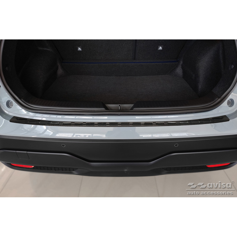 Real 3D Carbon Rear bumper protector  Nissan Qashqai III 2021- 'Ribs'